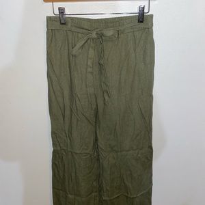 Olive green ambiance apparel flowy pants